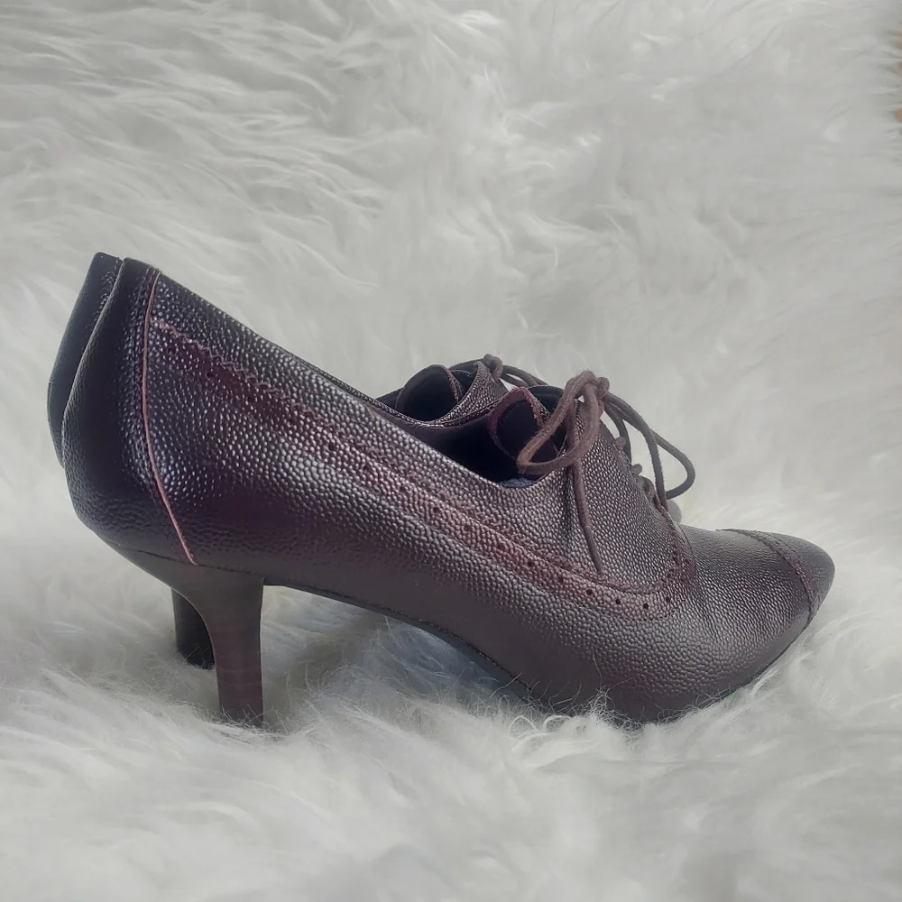 Rockport Lianna Brouge Oxford Leather Shoes Size 9.5 - Picture 4 of 11